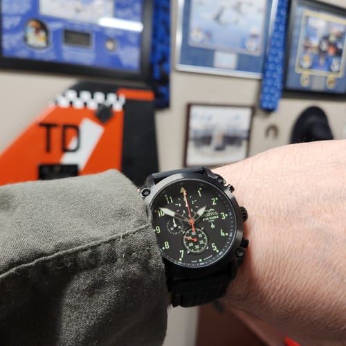 Customer photo review of F-15 Eagle Tribute - Black Finish, Silicone Band