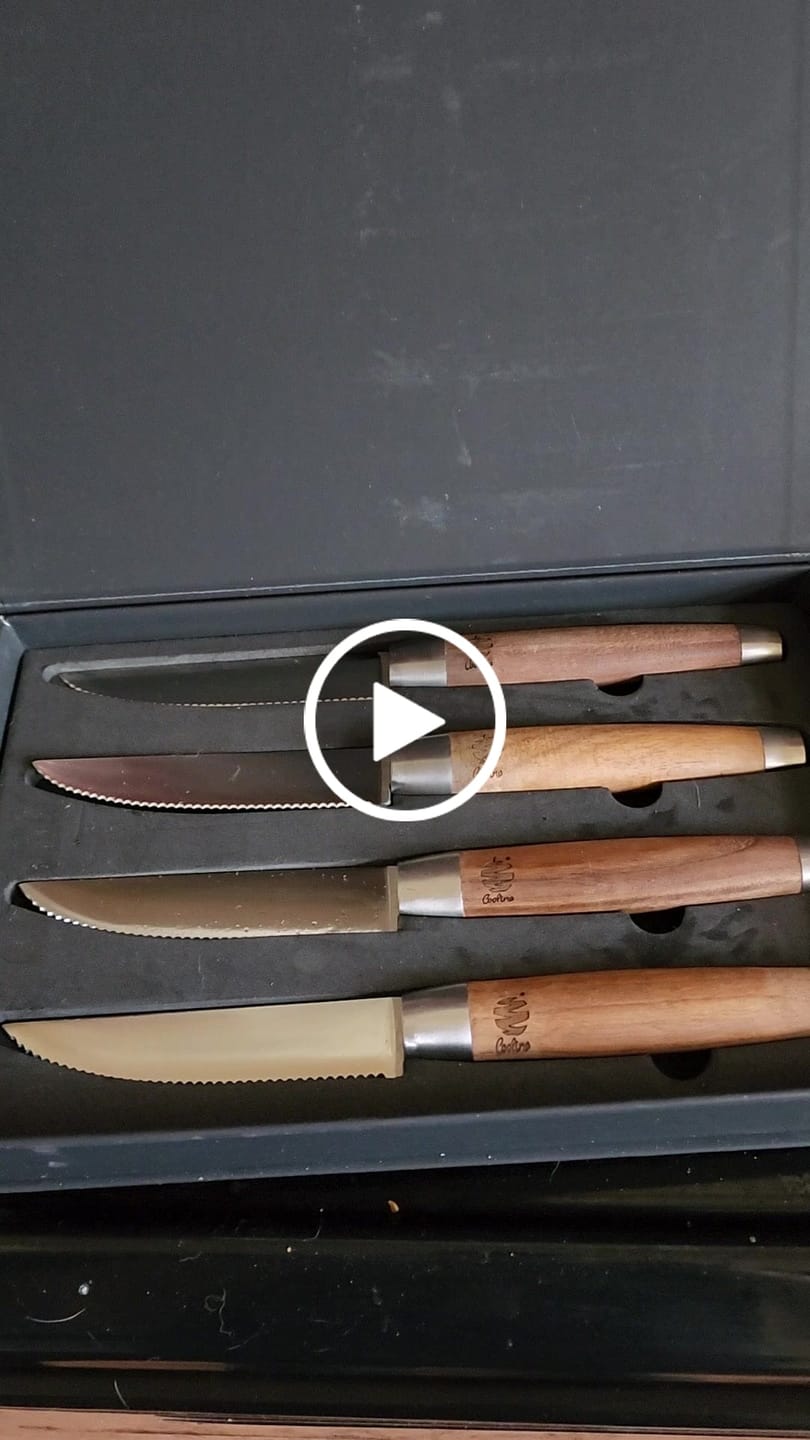 Customer video review of Rustic Steak Knives