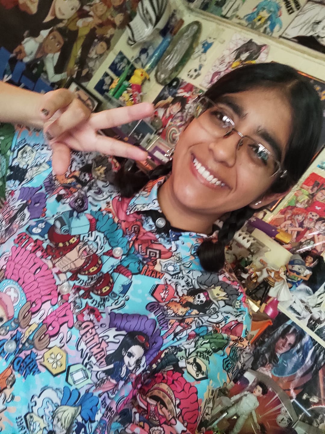 Customer photo review of Camisa Pijama Mugiwaras Chibis