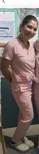 Customer photo review of Tapered MoveTech® Scrub Pants - Women / Taffy