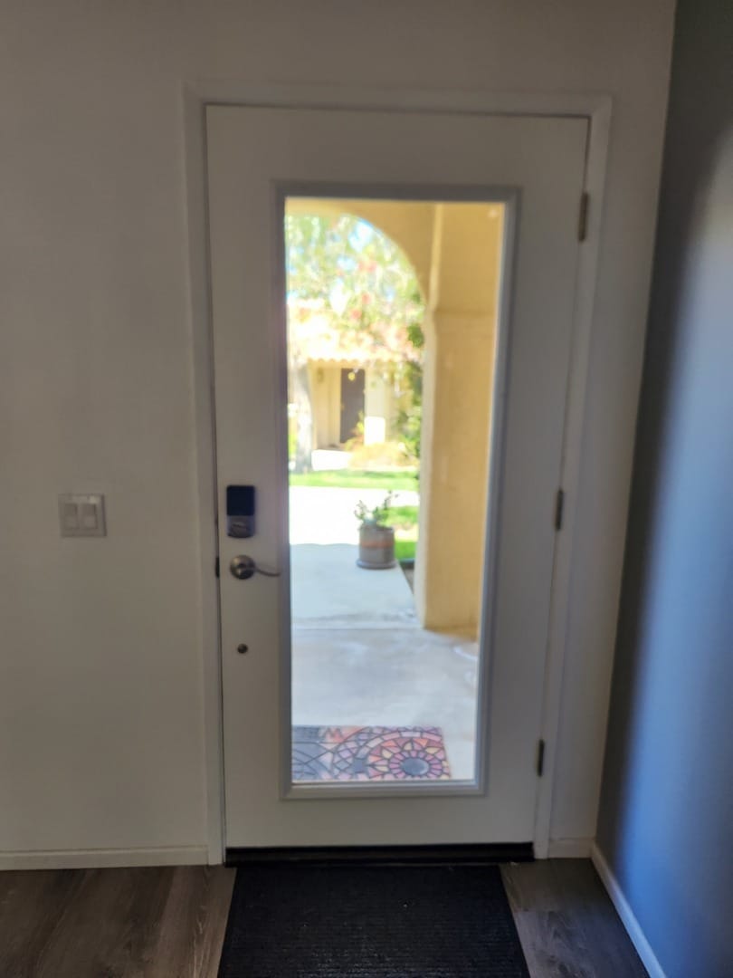 Customer photo review of ODL Clear Door Glass - 24" x 66" Frame Kit