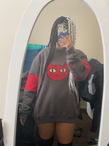 Customer photo review of Cat Sweater