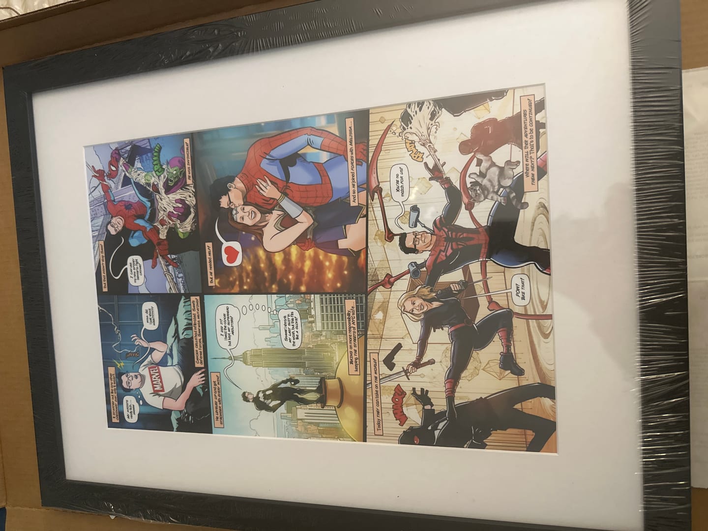 Customer photo review of Custom Comic Strip - Turn Your Love Story Or Favorite Memories Into A Comic