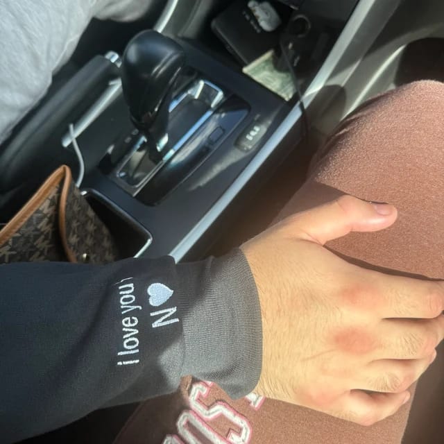 Customer photo review of Custom Embroidered Roman Numeral Sweatshirt