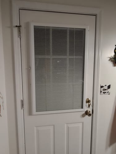 Customer photo review of ODL Add On Blinds for Raised Frame Doors - 24" x 38"