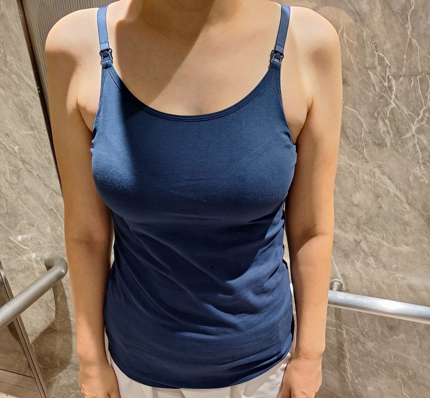 Customer photo review of Ellie Cruz Nursing Camisole