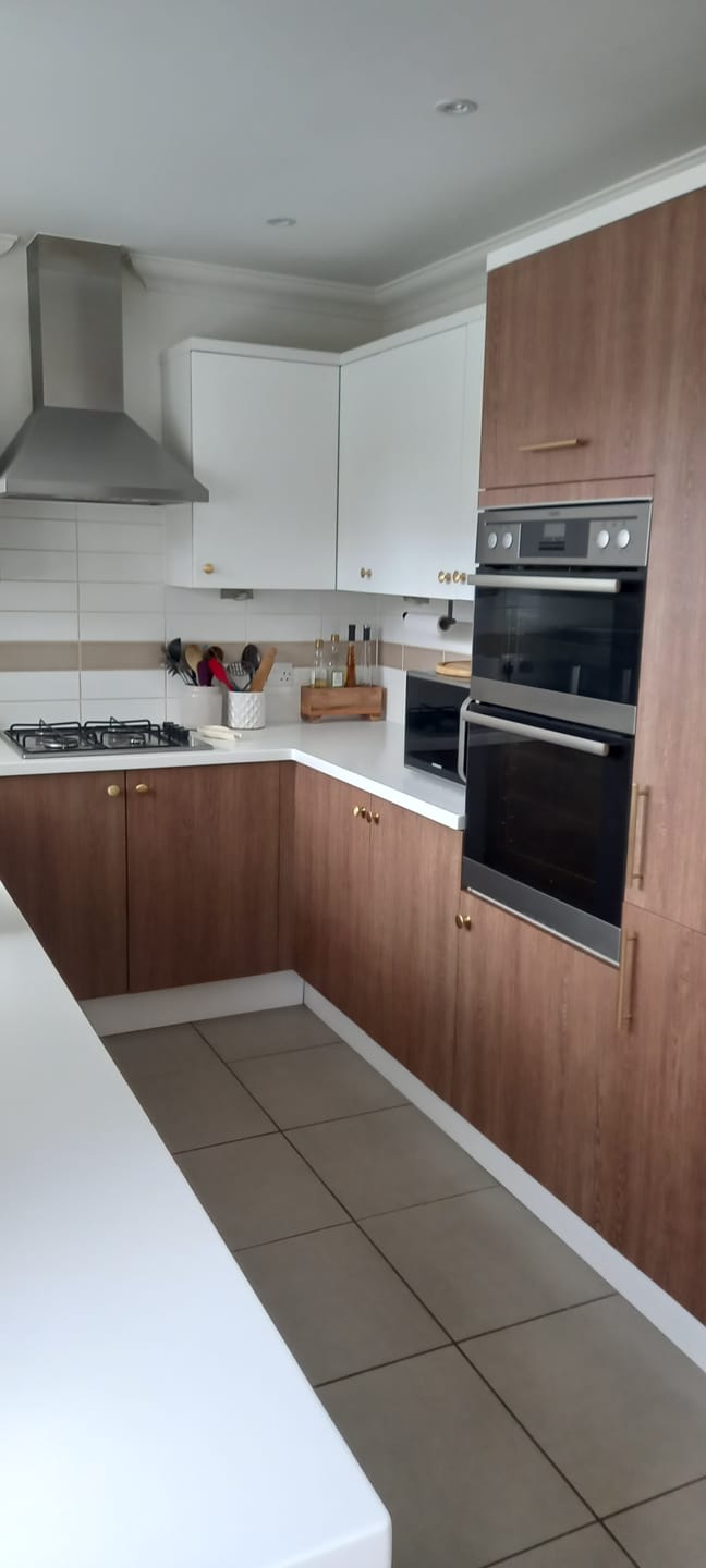 Customer photo review of Classic Brushed Satin Brass Cupboard Handles | Unlacquered