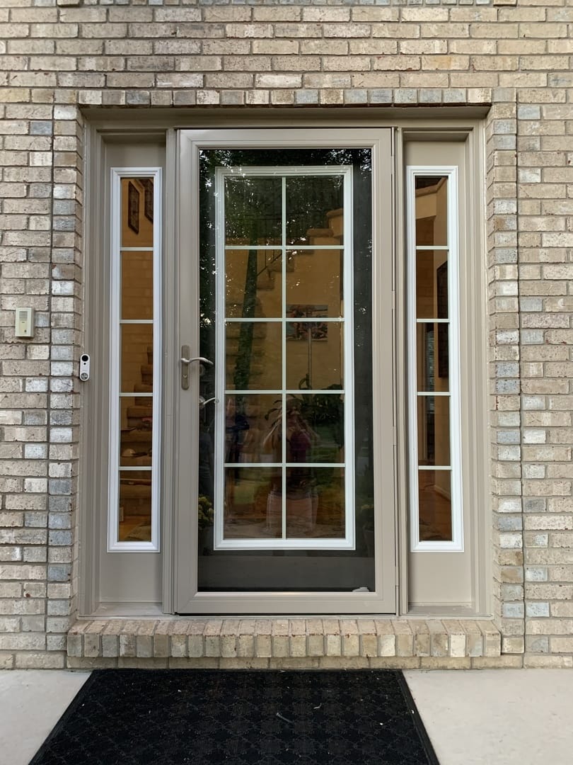 Customer photo review of ODL Clear Low-E Door Glass - 5 Light - 5/8 Internal Grille - 9" x 66" Frame Kit