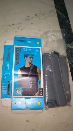 Customer photo review of Arm Pouch Sling (Mild Support)| Provides Support to the Shoulder & Arm (Grey)