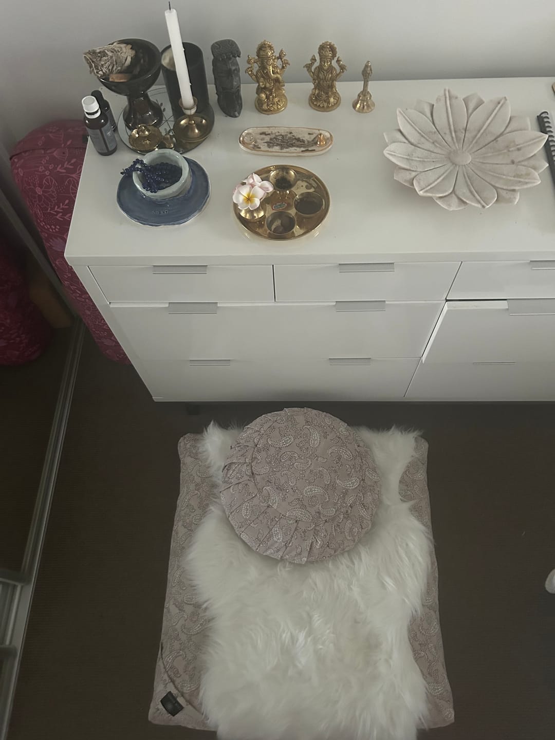 Customer photo review of Jyoti Paisley - Meditation comfort bundle