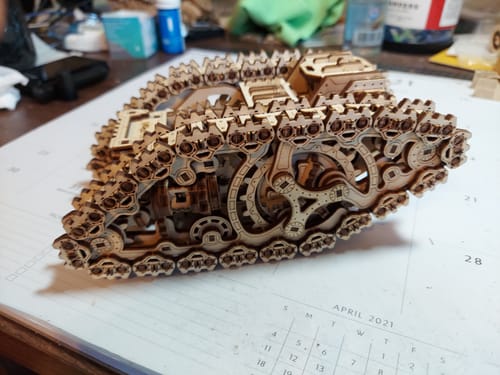 Customer photo review of STEAM TANK WOODEN PUZZLE