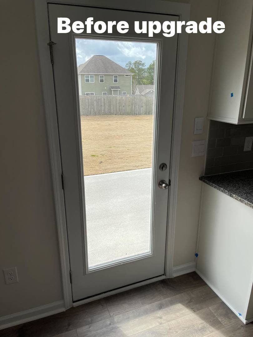 Customer photo review of Blink Enclosed Blinds Low-E Glass - 24" x 66" Frame Kit