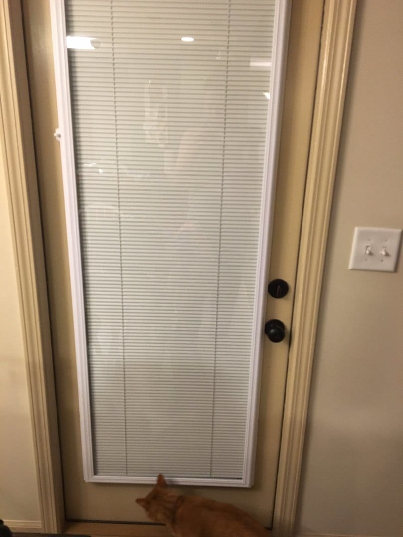Customer photo review of ODL Add On Blinds for Raised Frame Doors - 24" x 66"