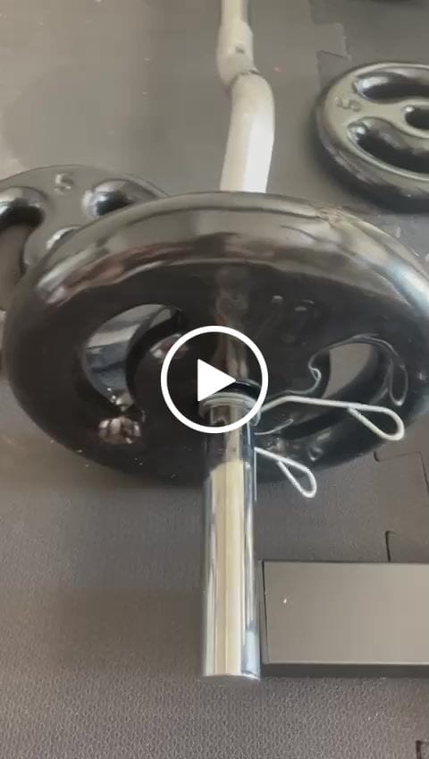 Customer video review of Anilha 10kg Emborracha Furo 31mm