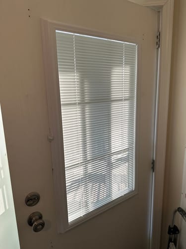 Customer photo review of ODL Add On Blinds for Raised Frame Doors - 22" x 38"