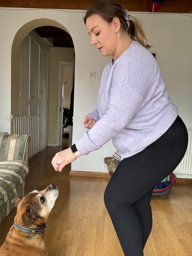 Customer photo review of Ribbed Leggings - Black