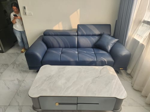 Customer photo review of RASCHELLE - Sofa văng da 2 chỗ tựa gật gù