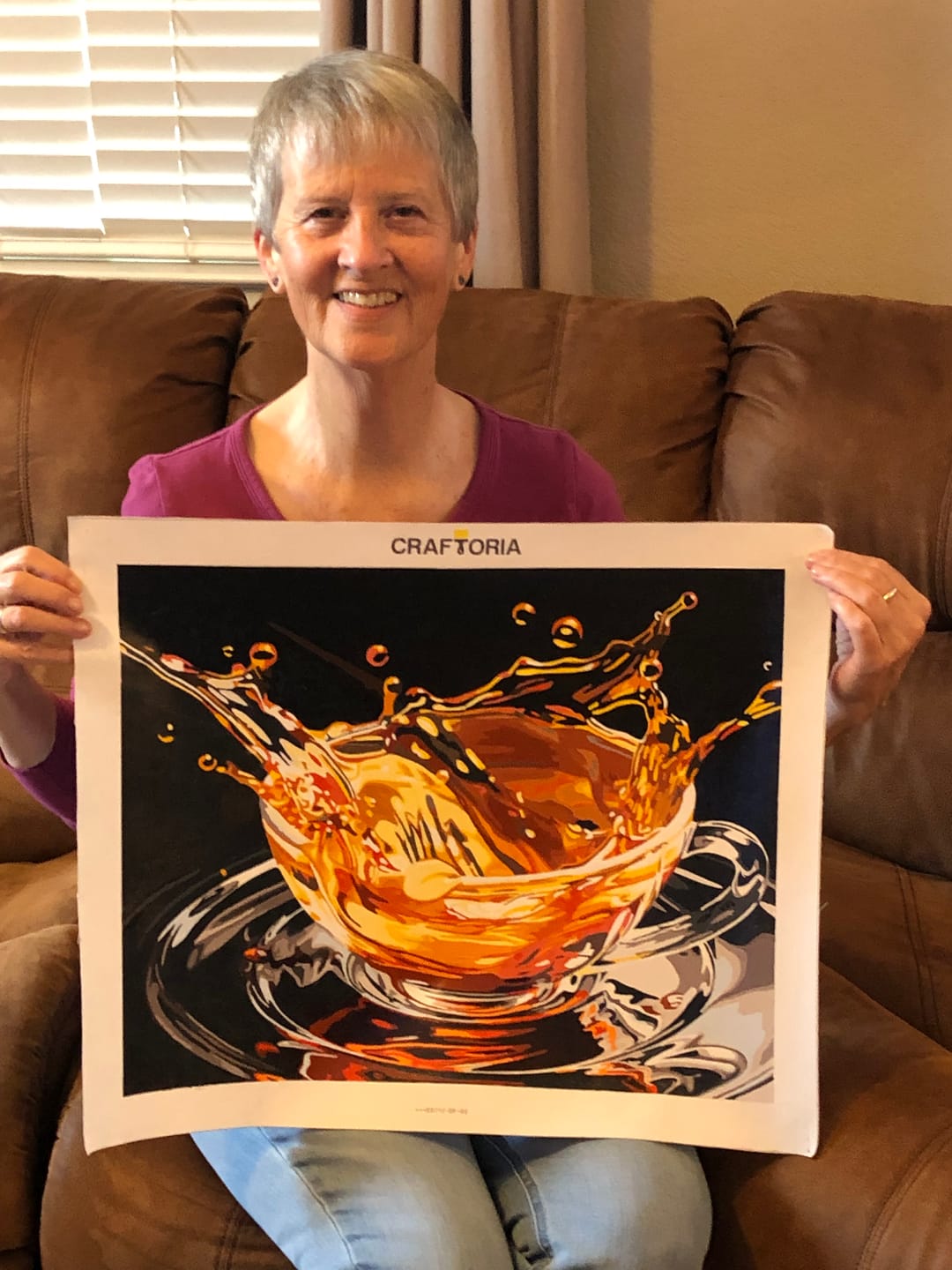 Customer photo review of Coffee Splash Abstract