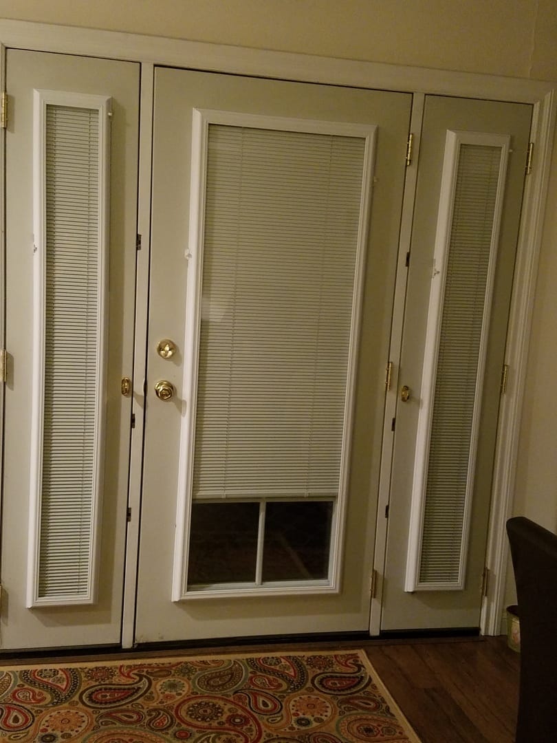 Customer photo review of ODL Add On Blinds for Raised Frame Doors - 24" x 66"