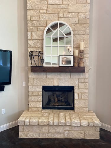 Customer photo review of Distressed Mantels