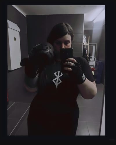 Customer photo review of Berserk Compression T-Shirts