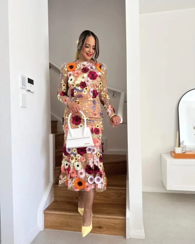 Customer photo review of Maribel Midi Dress
