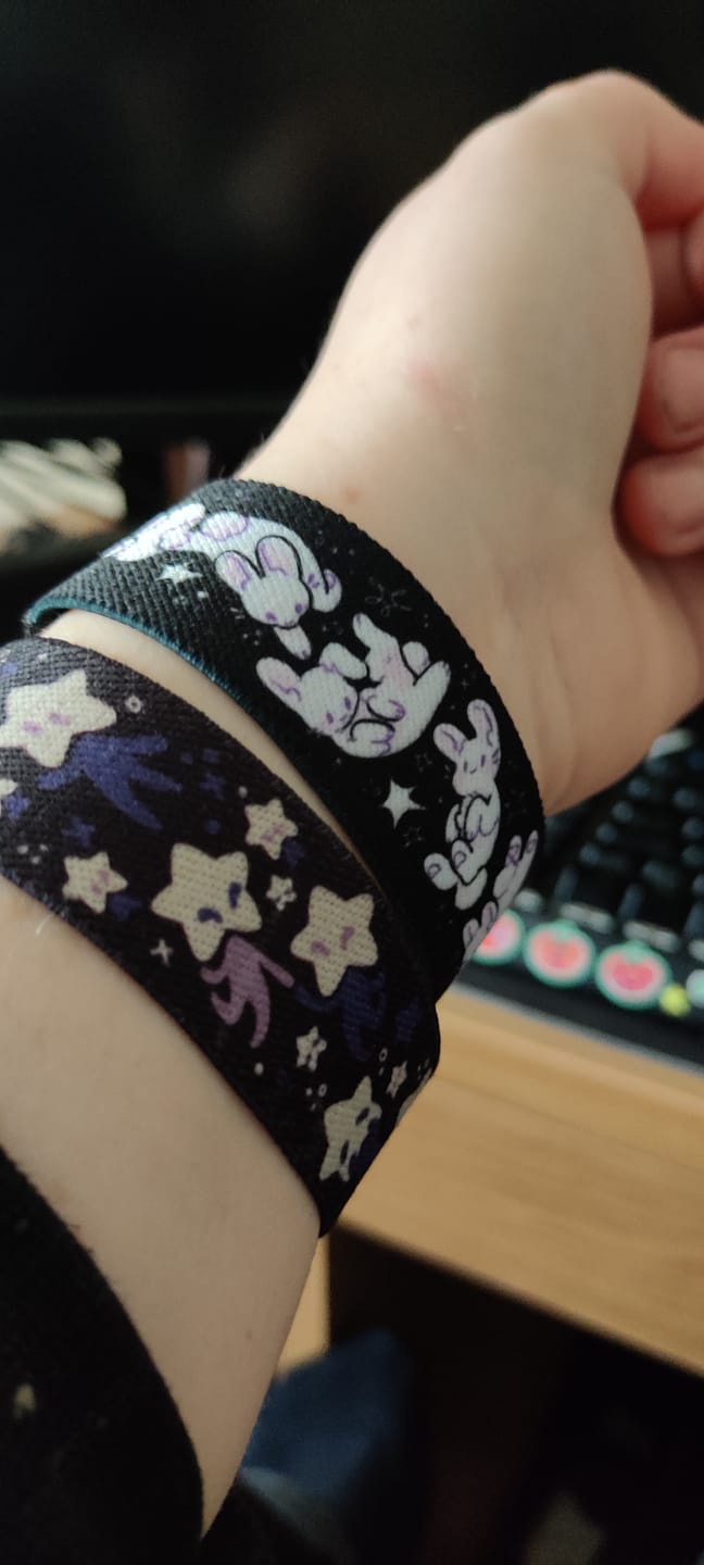 Customer photo review of Space Bun Bun Bracelet