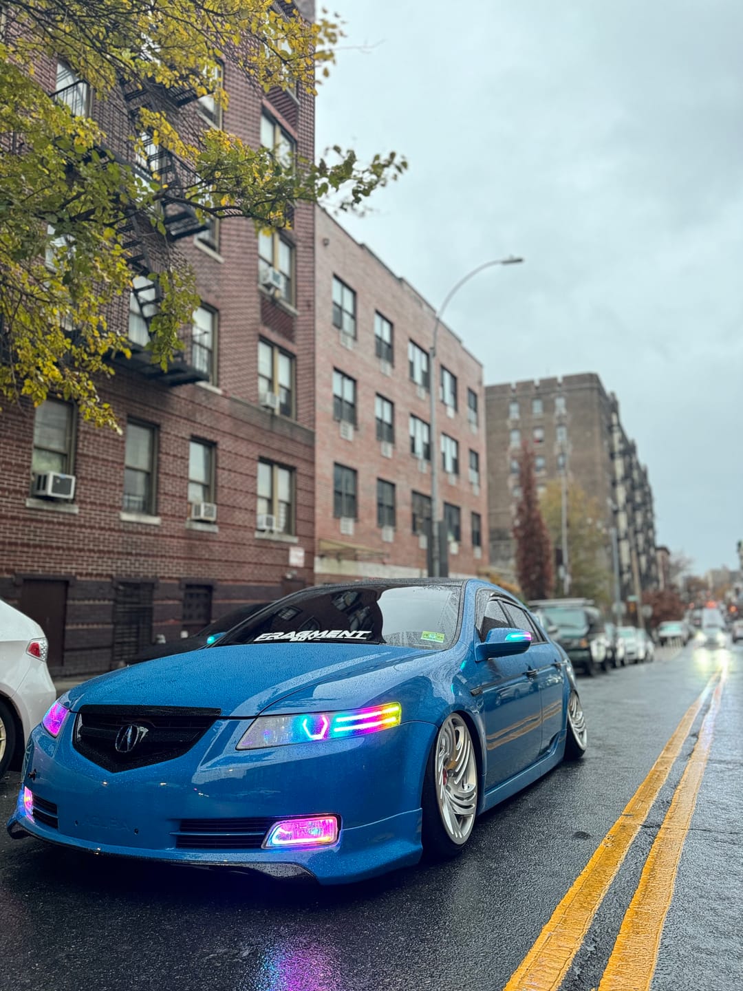 Customer photo review of High Glossy Laguna Blue Vinyl Wrap