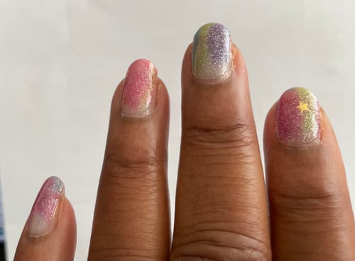 Customer photo review of Story (NO PACKAGING) | Rainbow Nail Polish Wrap