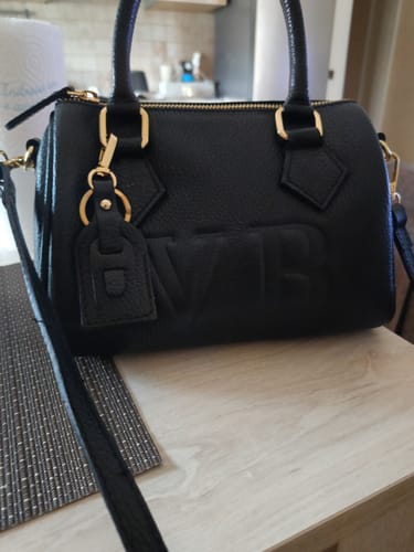 Customer photo review of Borsa Bauletto Eloise in vera pelle (Personalizzabile)
