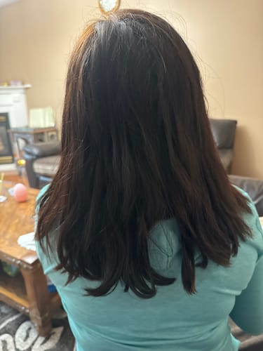 Customer photo review of QOD Argan Pro Shampoo Conditioner Reconstruction Sealing Kit 2x300ml - QOD