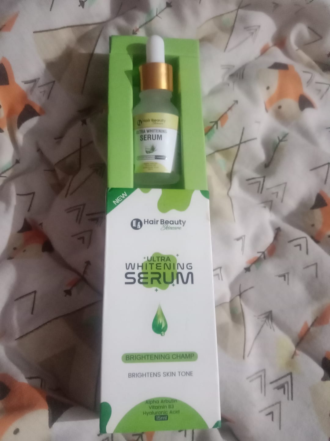 Customer photo review of Ultra Whitening Serum