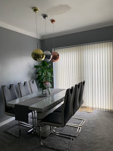 Customer photo review of 1-Light Melt Kitchen Pendant Light