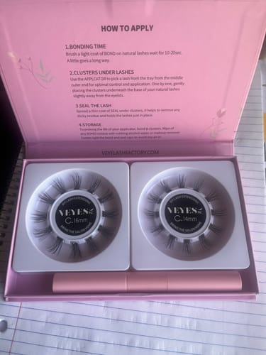 Customer photo review of Smart Cluster Lash Kits Worldwide