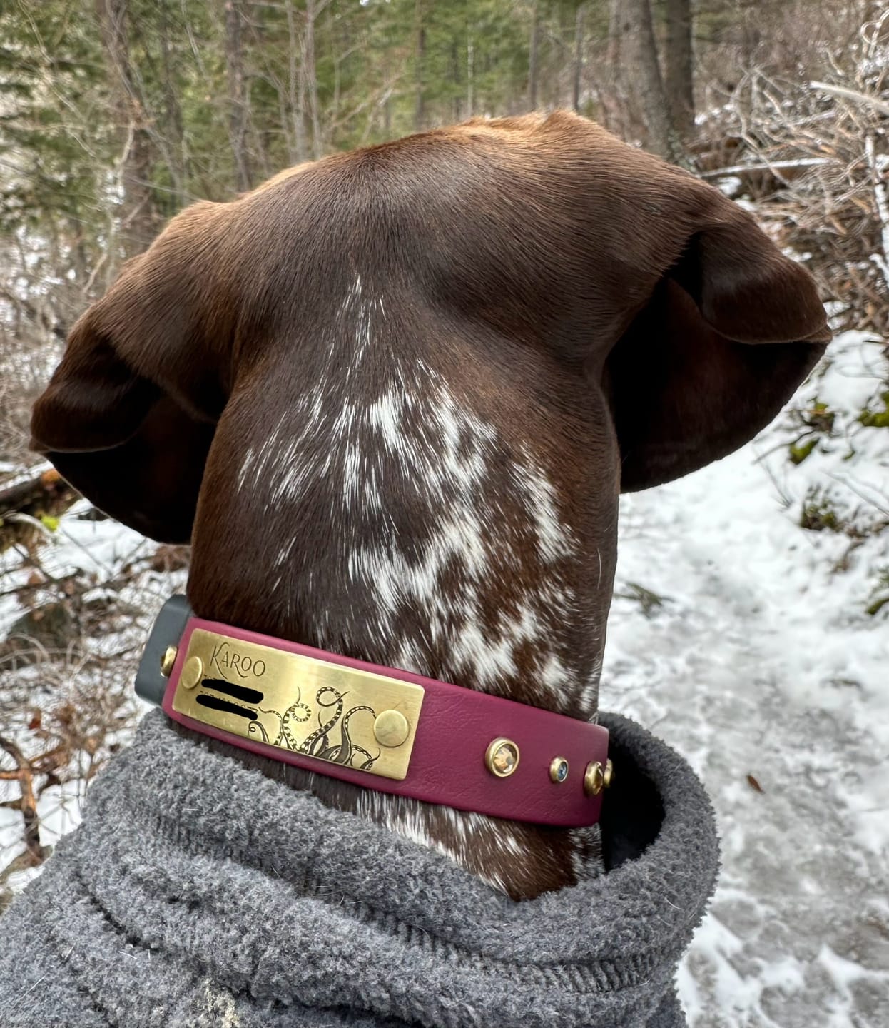 Customer photo review of Designer Rivet-On Tag