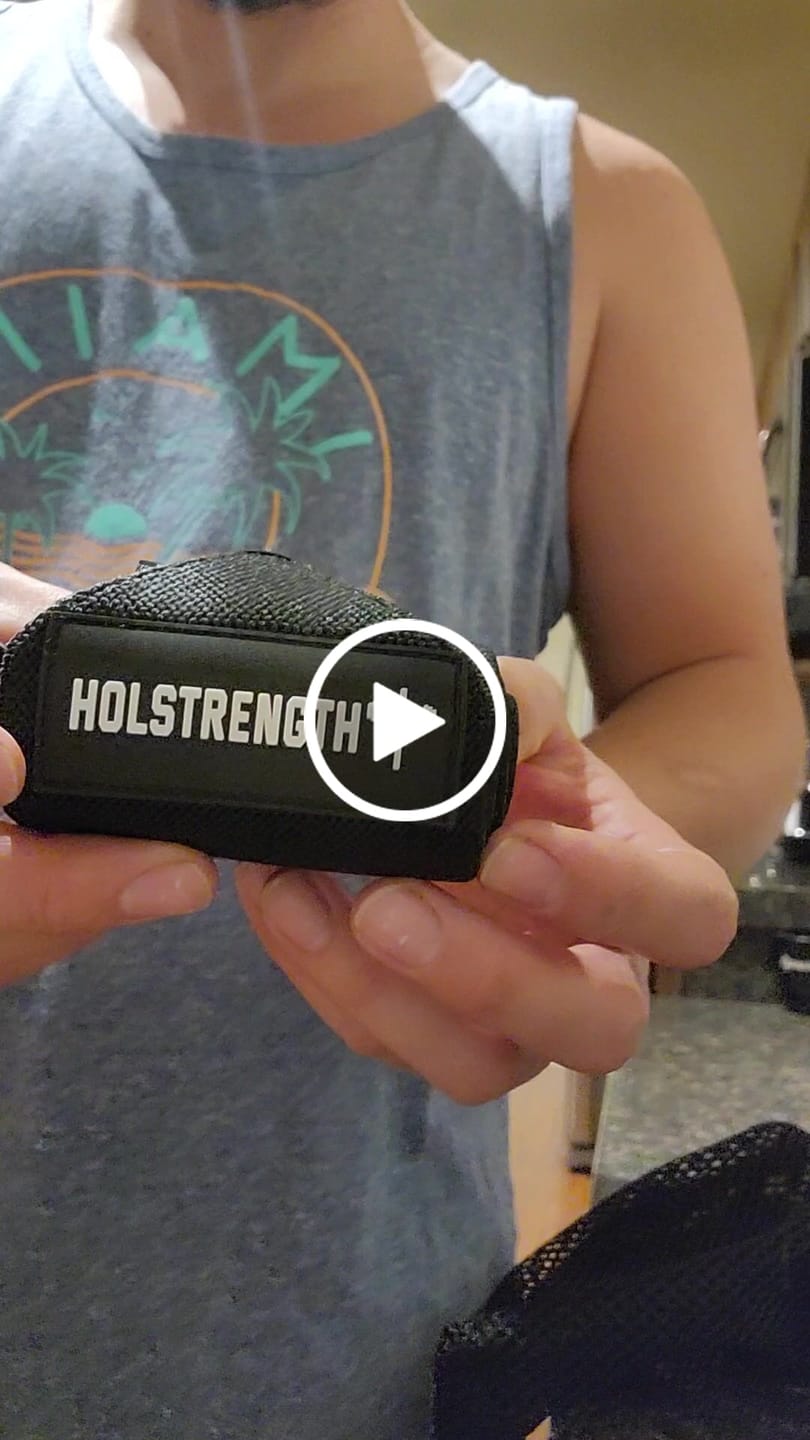 Customer video review of HolStrength Wrist Wraps 18"