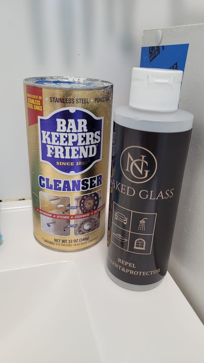 Customer photo review of Shower Cleaning & Protection Kit