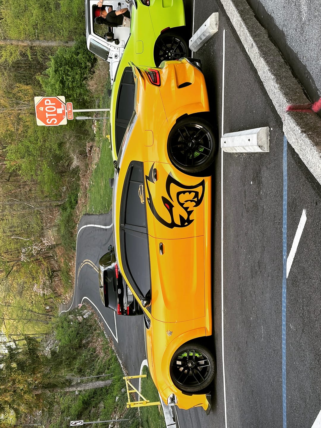 Customer photo review of Glossy Metallic Golden Yellow Vinyl Wrap