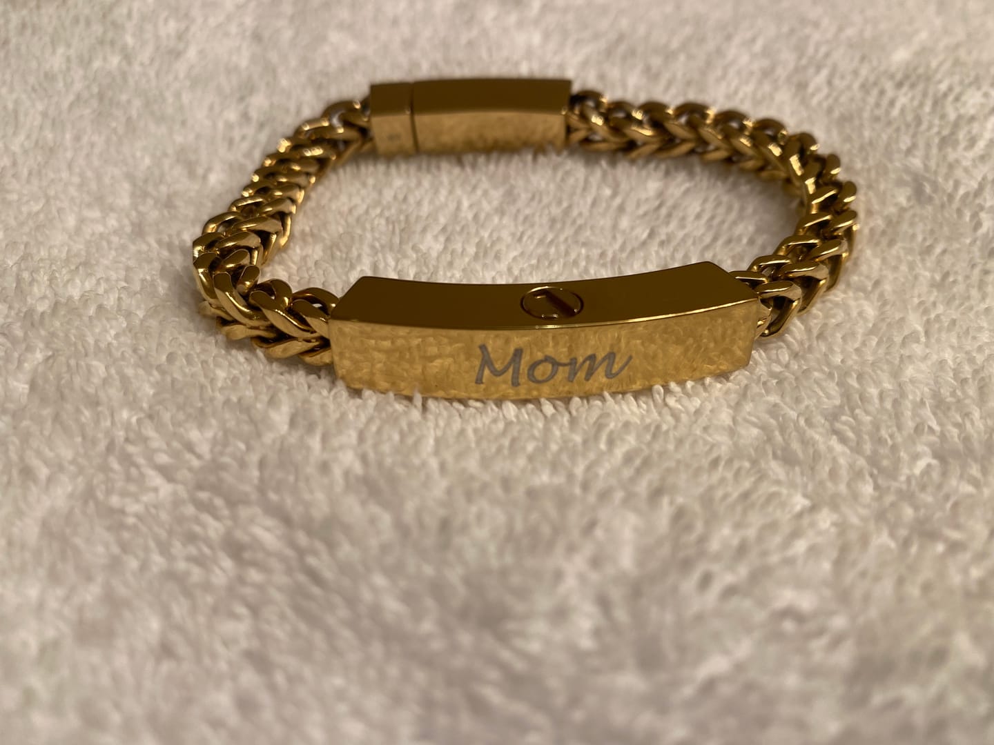 Customer photo review of Franco Link ID Urn Bracelet | 6MM