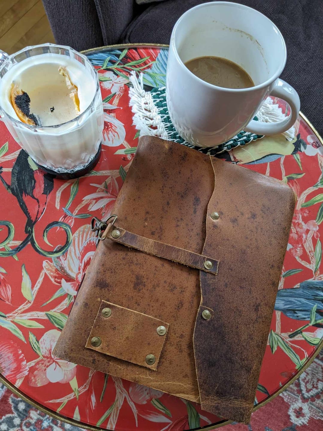 Customer photo review of Lock Vintage Handmade Leather Journal