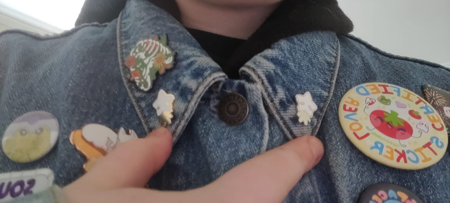Customer photo review of Star Baby Enamel Pins