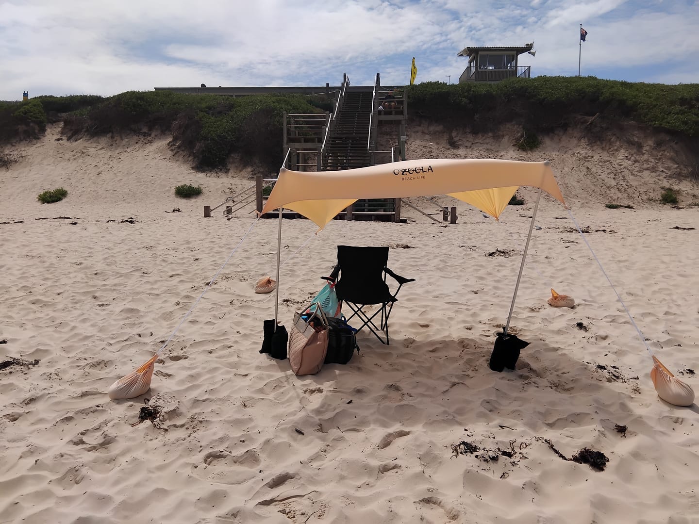 Customer photo review of Peachy Beach Tent
