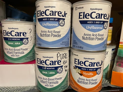 Customer photo review of Elecare Jr Unflavored Case of 6 - 14.1 oz