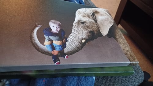 Customer photo review of Elephant Trunk - Custom Portrait