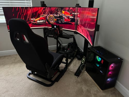 Customer photo review of Simulator Monitor Stand