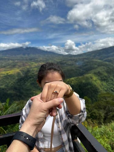 Customer photo review of Mallorca Engagement Ring Enhancer Set