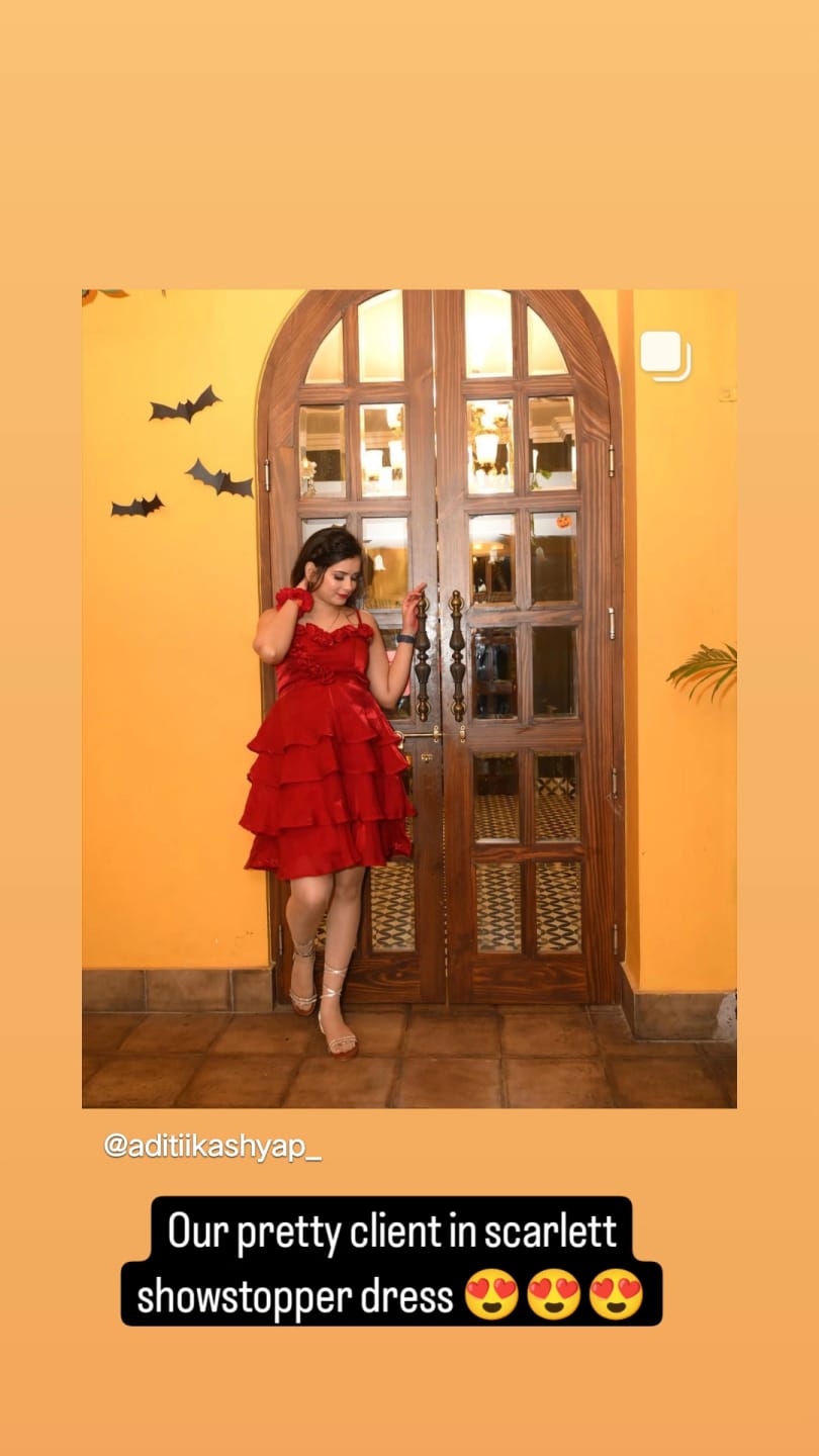Customer photo review of Scarlet Showstopper Dress