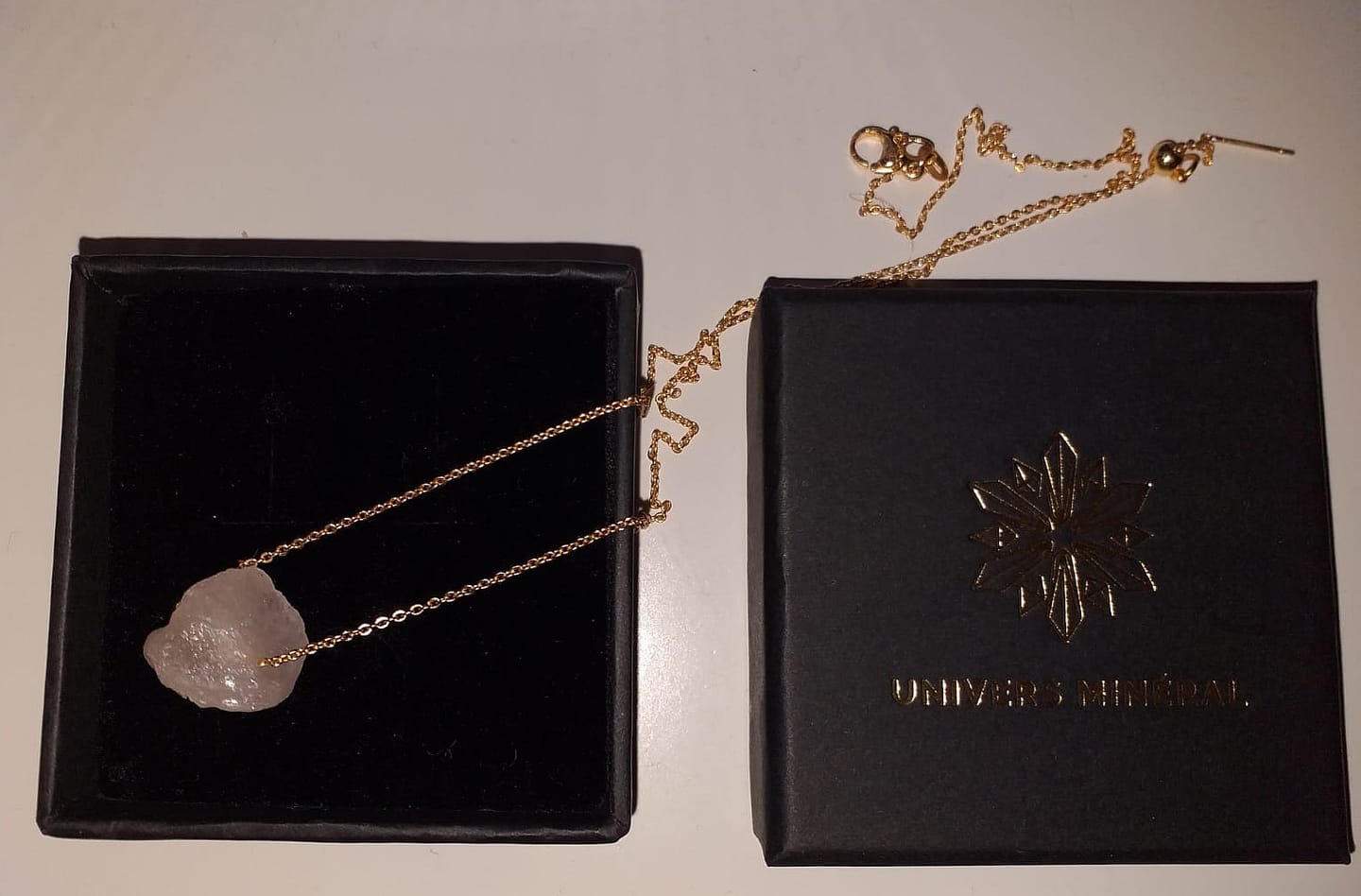 Customer photo review of Collier Quartz Rose Brut