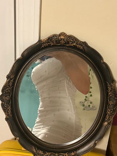 E. M. review of Emilia Pearl Mesh Ruched Sleeveless Bodycon Mini Dress image 1 out of 1