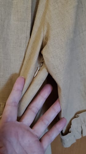 April Christine S. review of Spring and Summer Cottagecore Linen maxi Dress C2834 image 1 out of 2